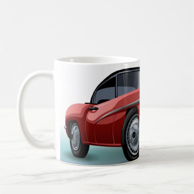 Caneca De Café Cartoon Car Designed Mug (Esquerda)