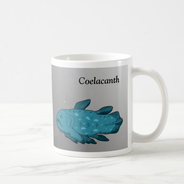 Caneca De Café Cartoon Coelacanth (Direita)