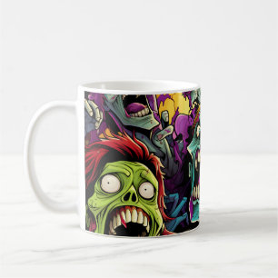 Caneca De Café Cartoon Comic Zombies MUG