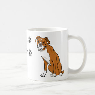 Caneca De Café Cartoon de cachorrinho fofo Boxer