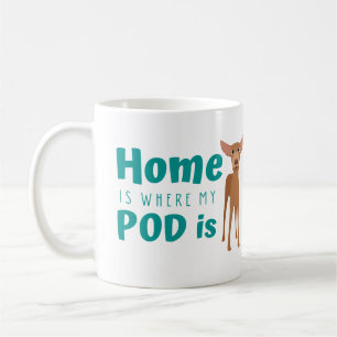 Caneca De Café Cartoon de Cachorro Podenco