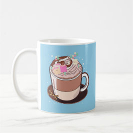 Caneca De Café Cartoon de chocolate quente animado e bonito