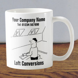 Caneca De Café Cartoon de Conversões Loft para Personalizar