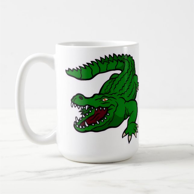 Caneca De Café cartoon de crocodilo  (Esquerda)