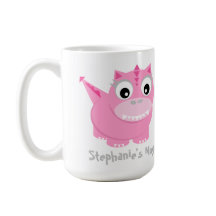 Cartoon de Dino Kawaii, cor-de-rosa