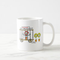 Cartoon de flor selvagem Jardineiro Novelty Mug