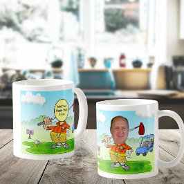 Caneca De Café Cartoon de Golf Funny