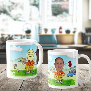 Caneca De Café Cartoon de Golf Funny