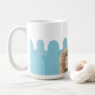 Caneca De Café Cartoon de ursinho peludo de SlipperyJoe