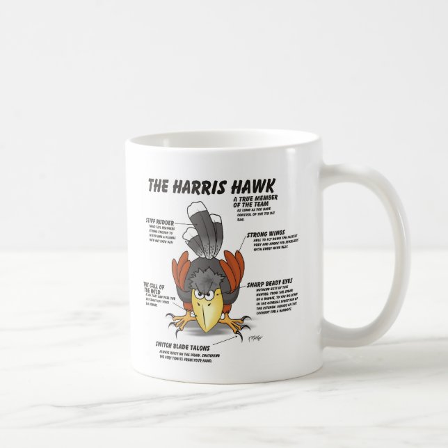 Caneca De Café Cartoon do Falcão de Harris (Direita)