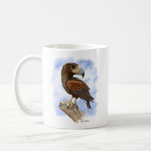 Caneca De Café Cartoon do Falcão de Harris em Alerta