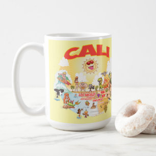 Caneca De Café Cartoon do Sul da Califórnia