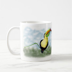 Caneca De Café Cartoon do Tucano Feliz