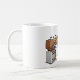 Caneca De Café Cartoon: Een heel gedoe zo’n bakfiets