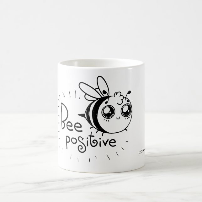 Caneca De Café Cartoon Engraçado Positivo (Centro)