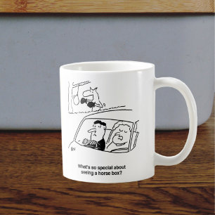 Caneca De Café Cartoon equestre
