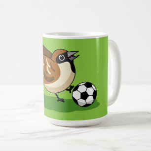 Caneca De Café Cartoon Gelado Jogando Futebol