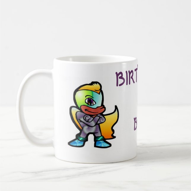 Caneca De Café Cartoon Hero (Esquerda)