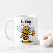 Cartoon Honey Bee Personalizada