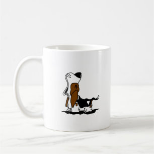 Caneca De Café Cartoon Howling Hound Coffee Mug