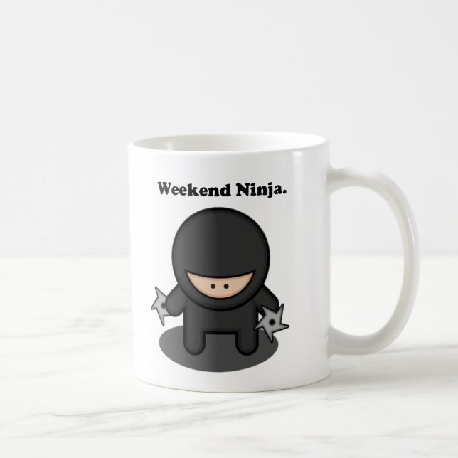 Caneca De Café Cartoon japonês Engraçado Ninja (Direita)