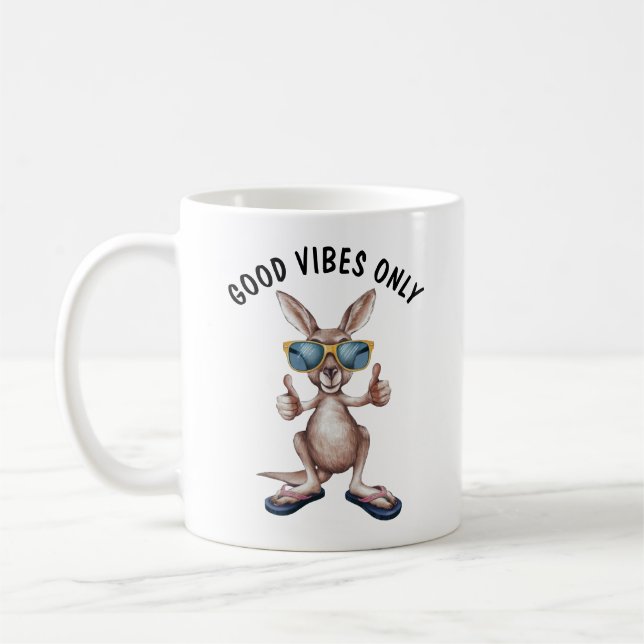 Caneca De Café Cartoon Kangaroo (Esquerda)