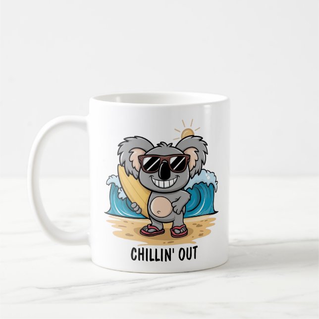 Caneca De Café Cartoon Koala (Esquerda)