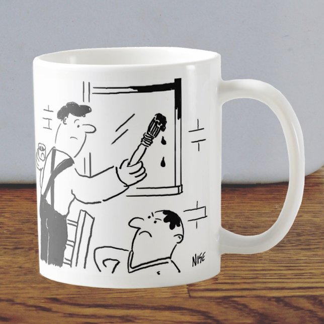 Caneca De Café Cartoon Pintor e Decorador (Criador carregado)