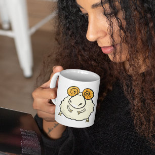 Caneca De Café Cartoon Ram Shea Coffee Mug