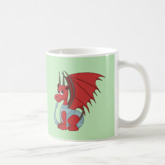 Caneca De Café Cartoon Red Dragon