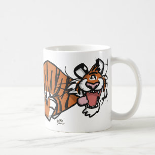 Caneca De Café Cartoon Running Tiger mug