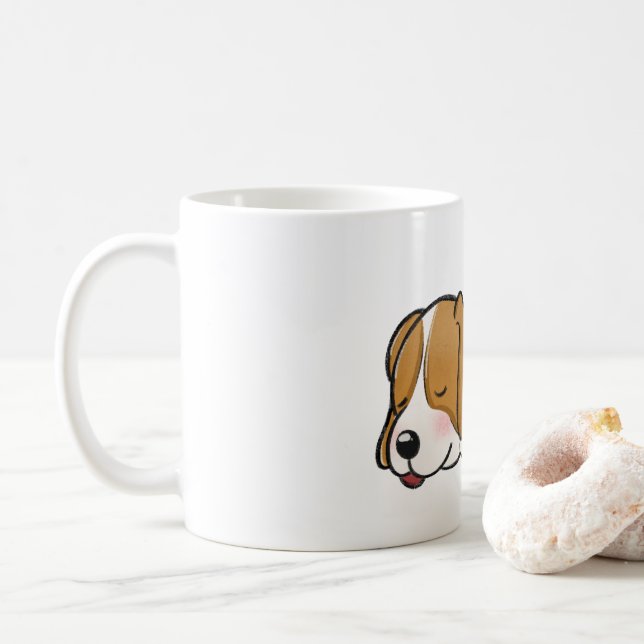 Caneca De Café Cartoon Sleeping (Com Donut)