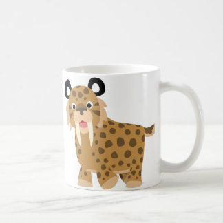 Caneca De Café Cartoon Smilodon Mug