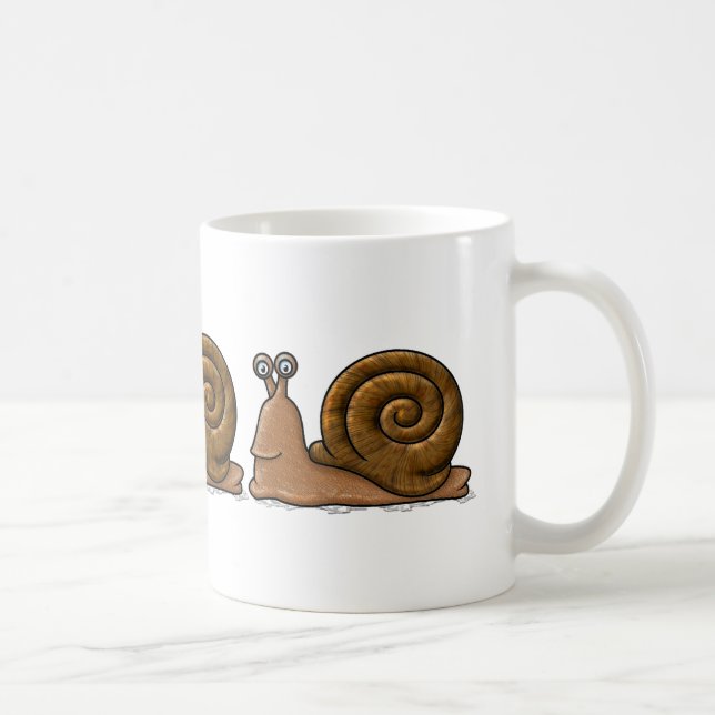 Caneca De Café Cartoon Snail (Direita)