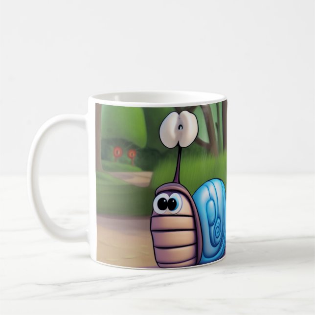 Caneca De Café Cartoon Snail (Esquerda)