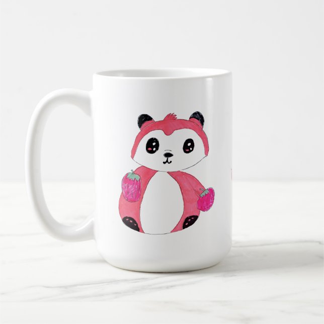 Caneca De Café Cartoon Sneaky Fox Berry Panda Desenho para Crianç (Esquerda)