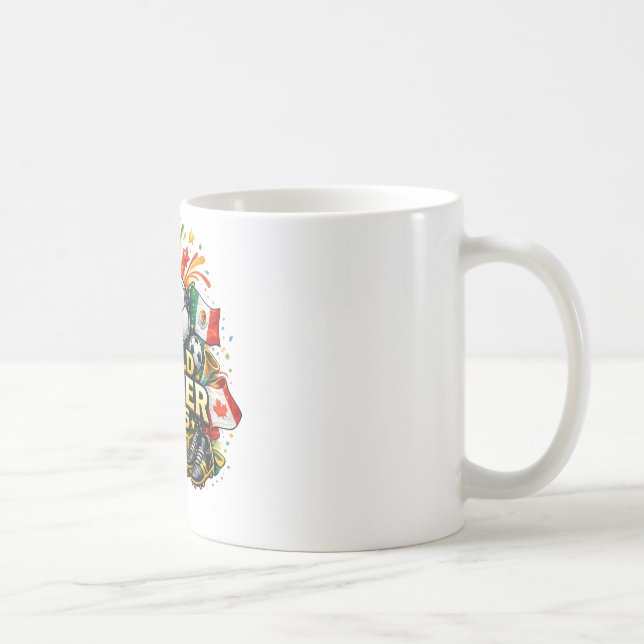 Caneca De Café Cartoon Soccer 2026 Trophy – Fun Football Cup Desi (Direita)