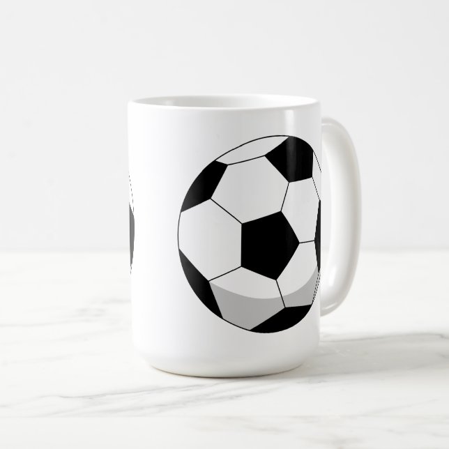 Caneca De Café Cartoon Soccer Ball (Frente Esquerda)