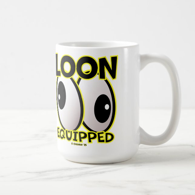 Caneca De Café Cartoon Studios Creekrat "Loon Equipped" 2025 Art (Direita)