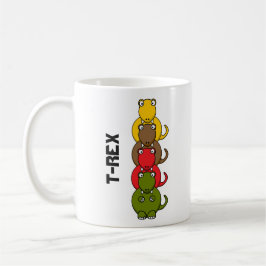 Caneca de Café Cartoon Tyrannosaurus-Rex Cretáceo
