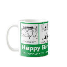 Cartuns de Óptica Divertidos de Aniversário