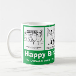 Caneca De Café Cartuns de Óptica Divertidos de Aniversário