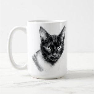 Caneca De Café Carvão de Gato