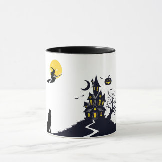 Caneca de Café Casa Assombrada Assustadora