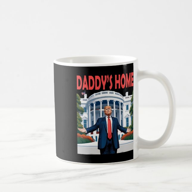 Caneca De Café Casa Branca de Trump Daddys (Direita)