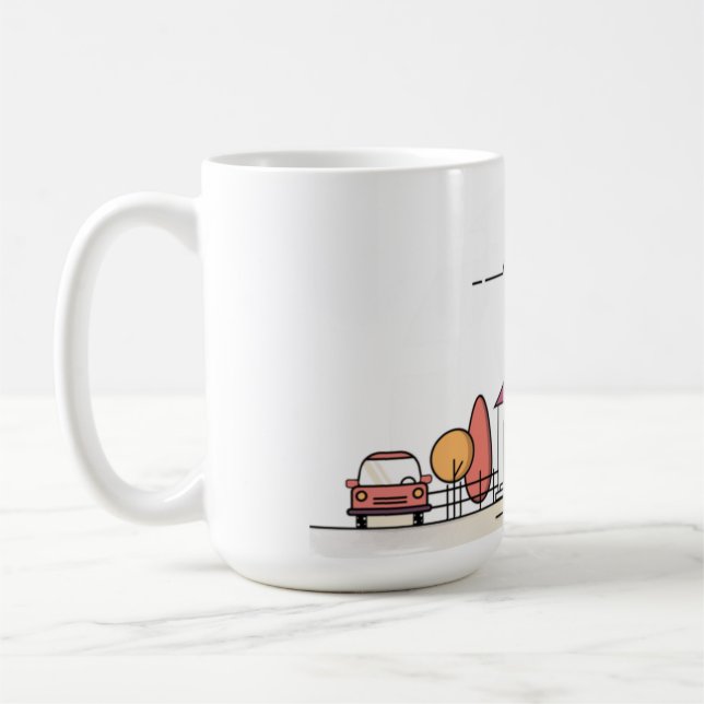 Caneca De Café casa, casa, prédio (Esquerda)
