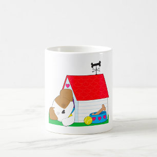 Caneca De Café Casa de Cachorro com Cachorrinho Dormindo Pet Fofo