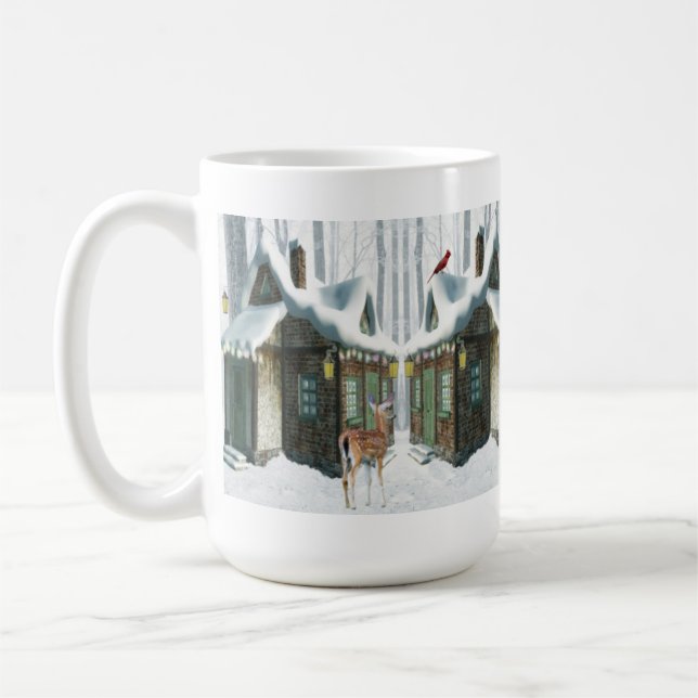 Caneca De Café Casa de campo de Caneca-Inverno com cervos (Esquerda)