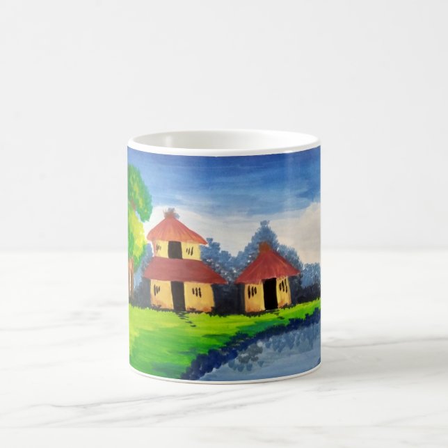 Caneca De Café Casa de campo por Rashmi Mug (Centro)