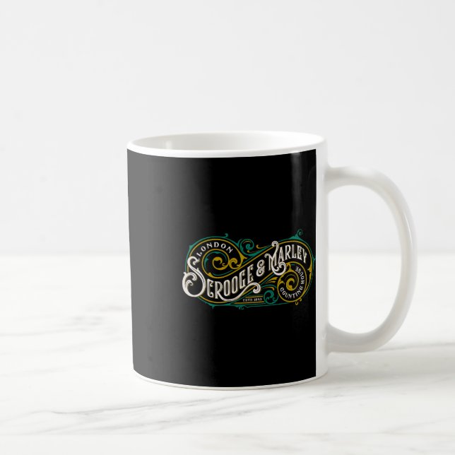 Caneca De Café Casa de Contabilidade de Scrooge e Marley Canção d (Direita)